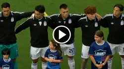 Los futbolistas de la Selección Argentina. (Captura Telefé)