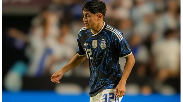 Tomás Aranda, en su debut en la Selección Argentina.