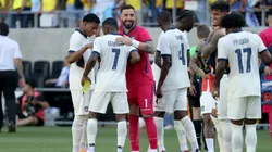 La Selección de Ecuador en el triunfo ante Guatemala.