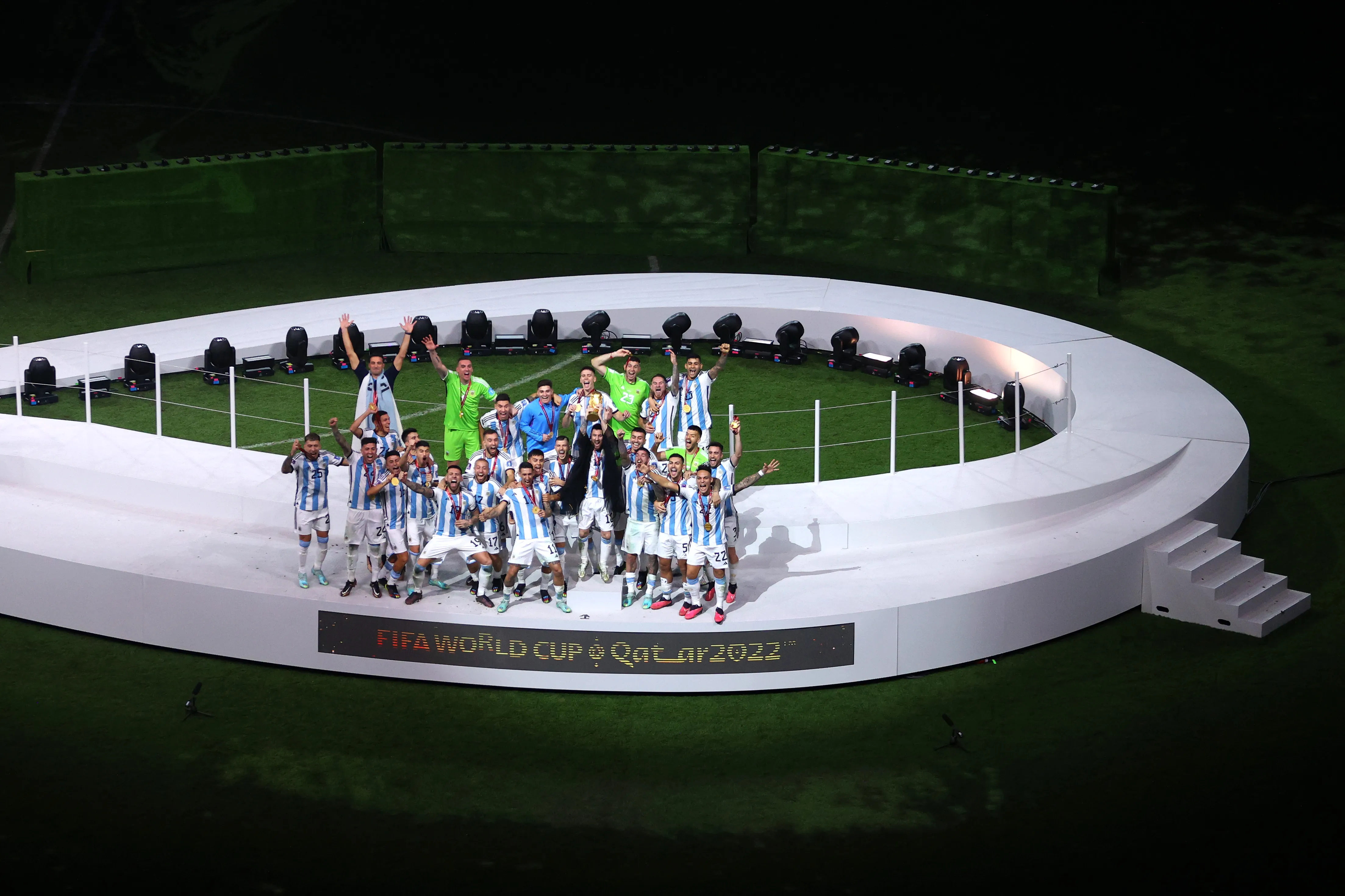El festejo de la Selección Argentina tras lo que, para The Athletic, fue el cuarto partido más icónico de la historia de la Copa del Mundo. Getty Images.