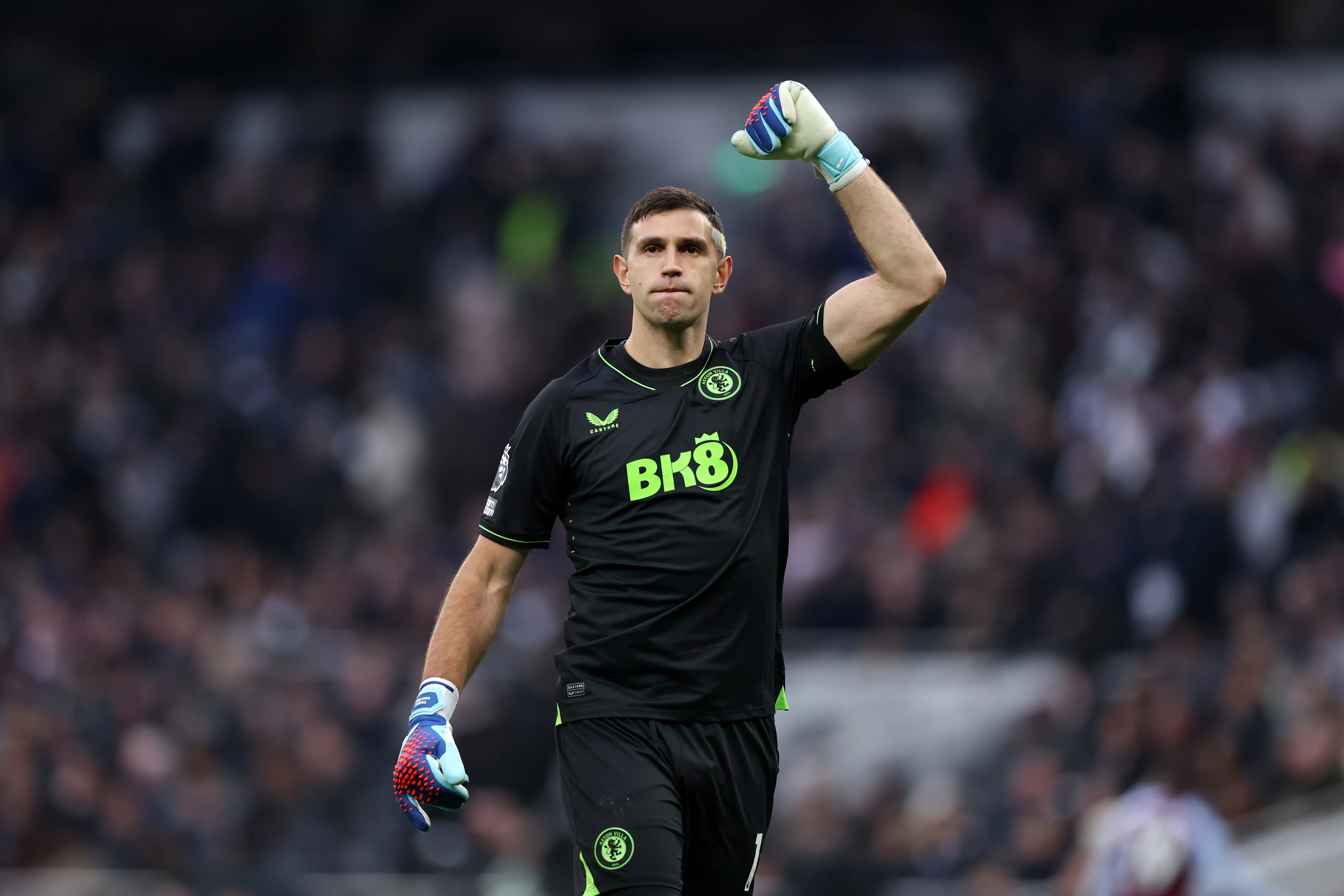 Emiliano Martínez, arquero argentino de Aston Villa. (Getty Images)