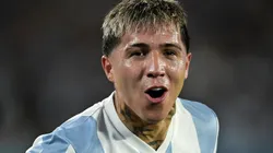 Enzo Fernández, mediocampista de la Selección Argentina.