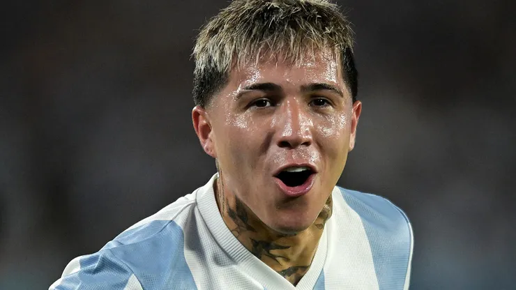 Enzo Fernández, mediocampista de la Selección Argentina.