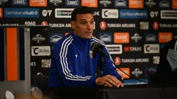 Lionel Scaloni durante la conferencia de prensa previa a enfrentar a Islandia.