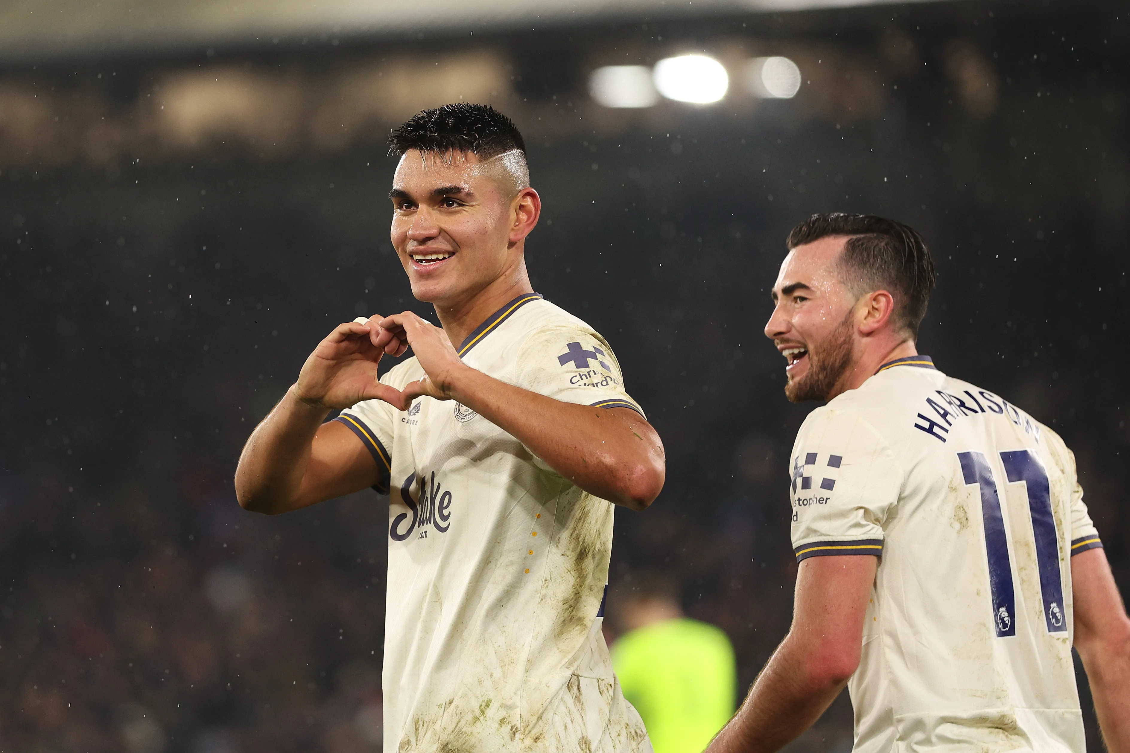 Alcaraz celebrando un gol en Everton. (Foto: Getty)