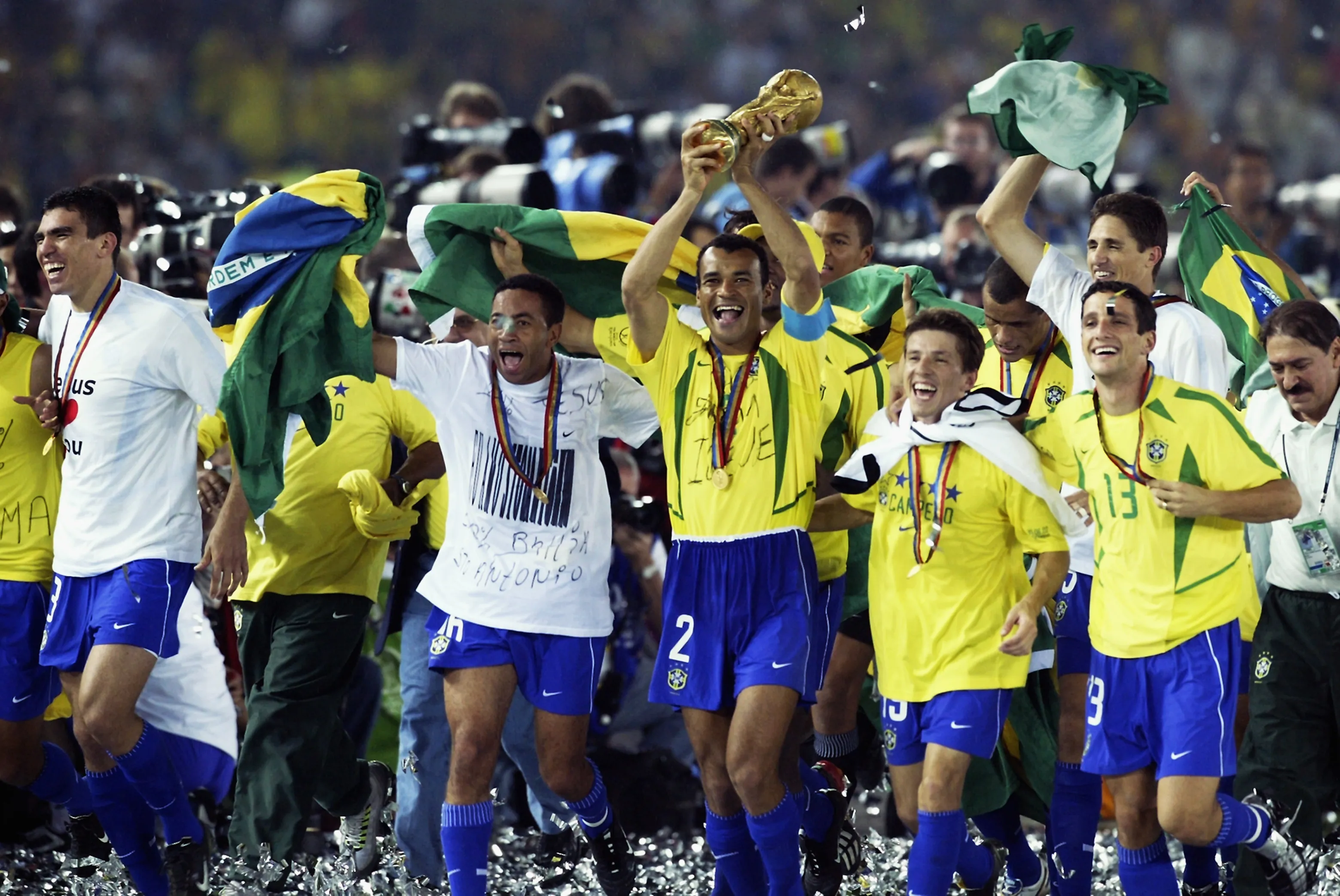Brasil fue campeón del mundo por última vez en el 2002. Getty Images.
