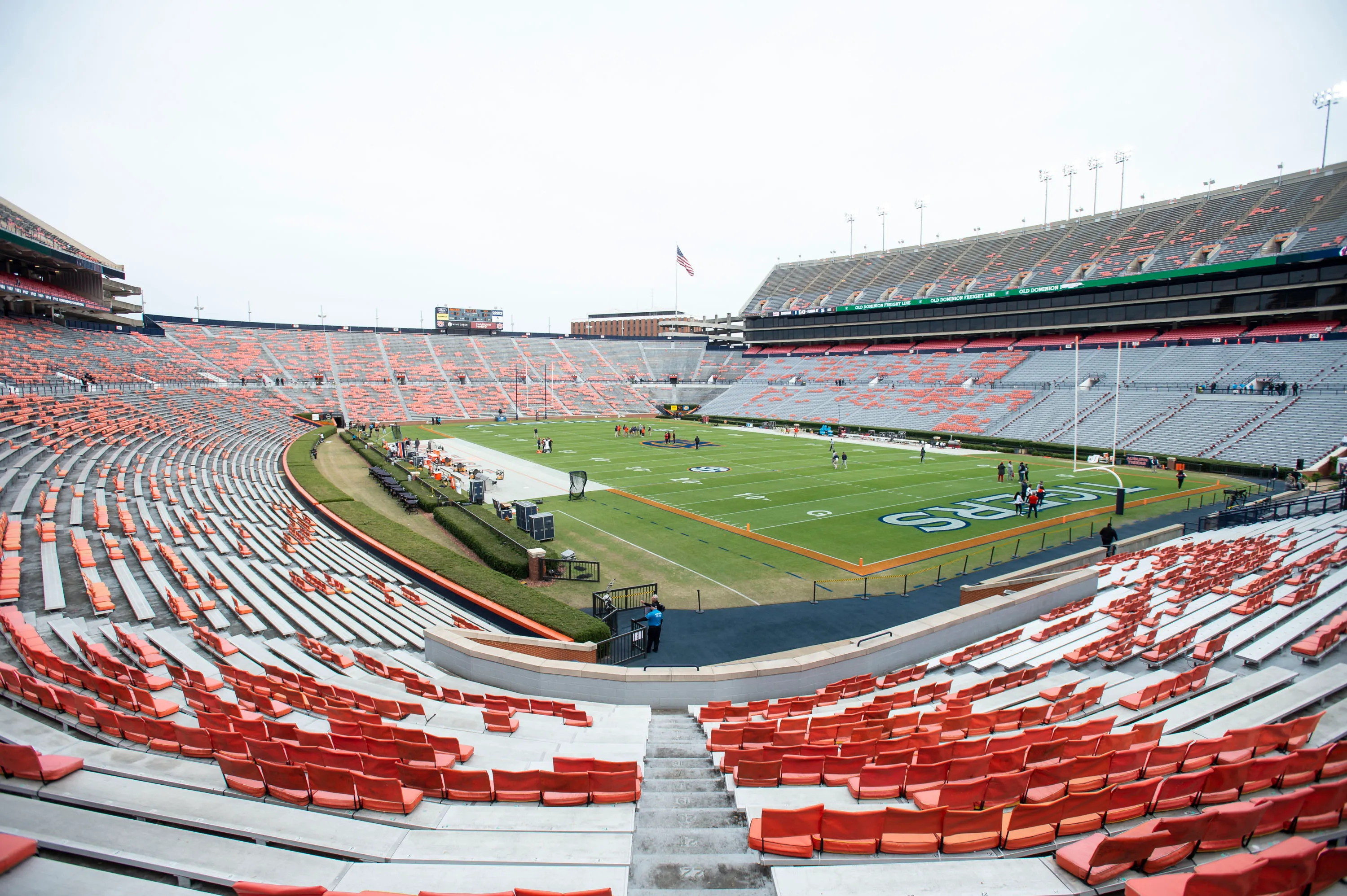 Vista del Jordan Hare Stadium.