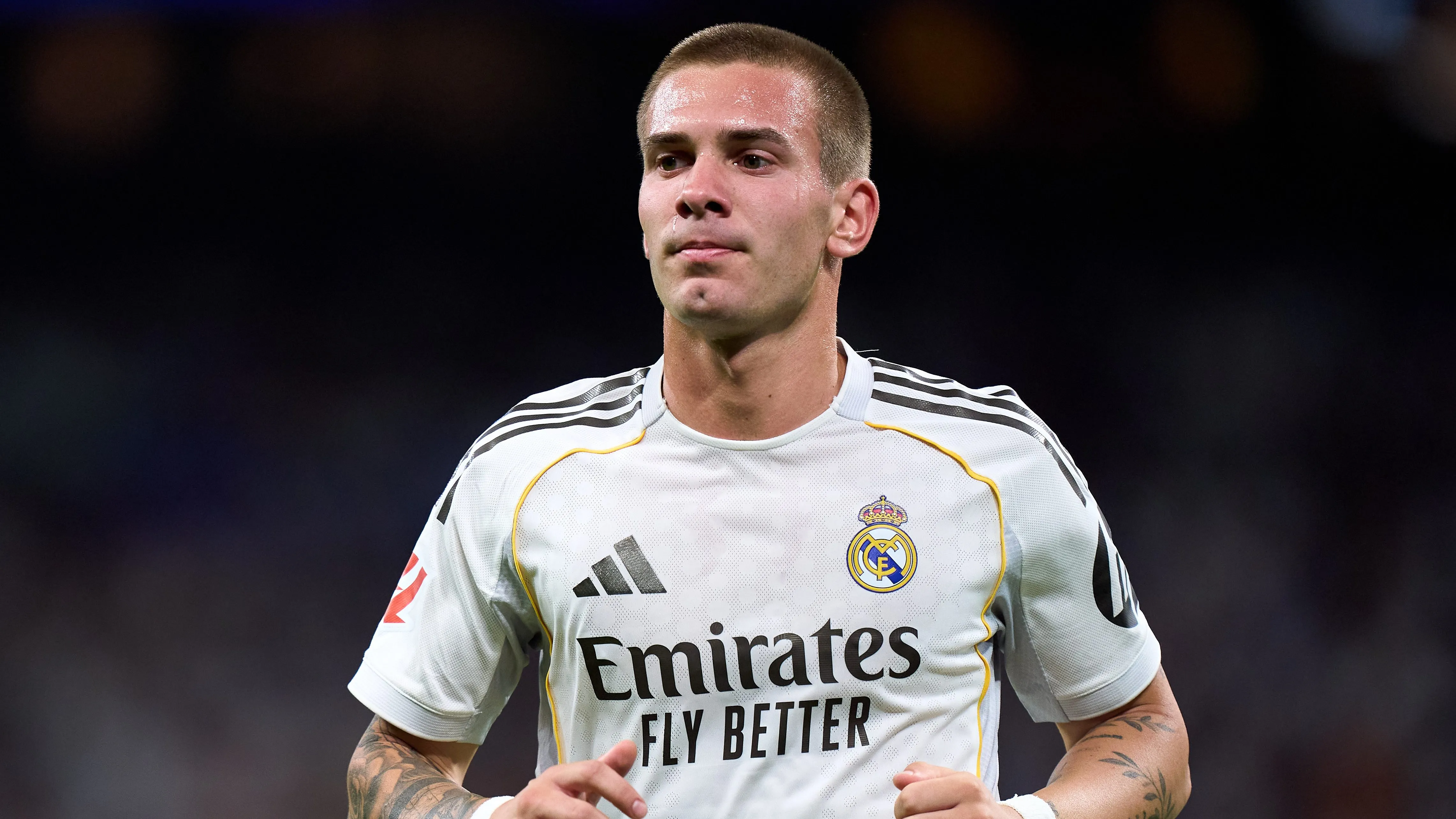 Franco Mastantuono, delantero de Real Madrid. (Getty Images)