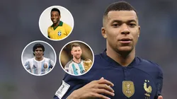 Kylian Mbappé consideró que Pelé, Diego Maradona y Lionel Messi, en ese orden, son los más influyentes en la historia del Mundial.