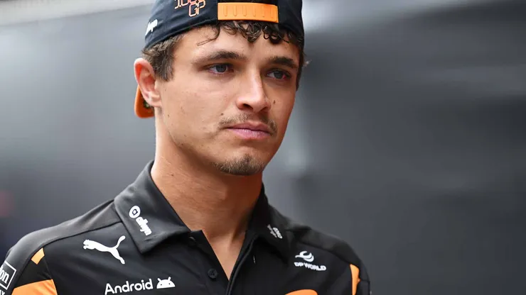 Lando Norris no se sube al auto en la FP1 de Barcelona