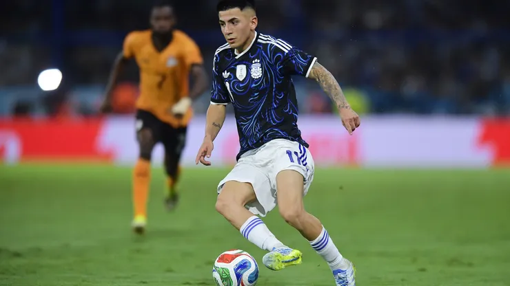 Thiago Almada en la Selección Argentina.