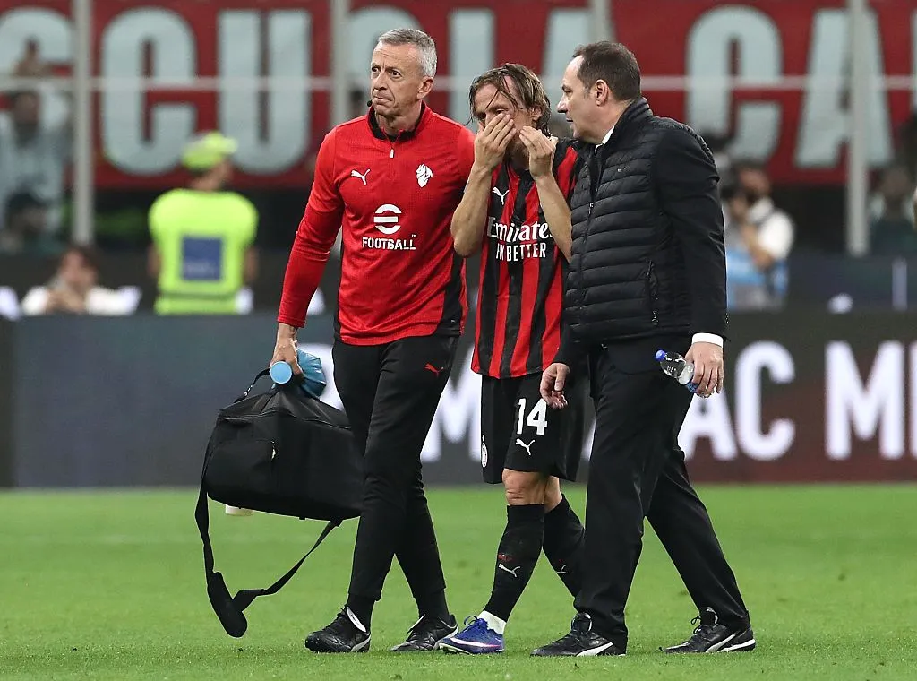 Luka Modric sufrió una doble fractura en el hueso malar de su mejilla en abril. (Getty)