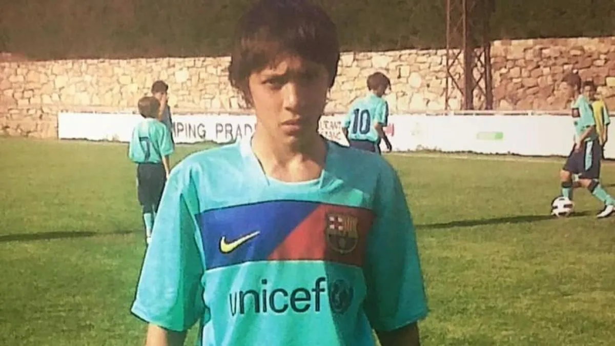 Dejó su pueblo a los 11 años para jugar en una academia de Barcelona en San Justo.
