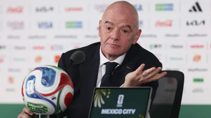 Gianni Infantino, presidente de FIFA, en conferencia de prensa.