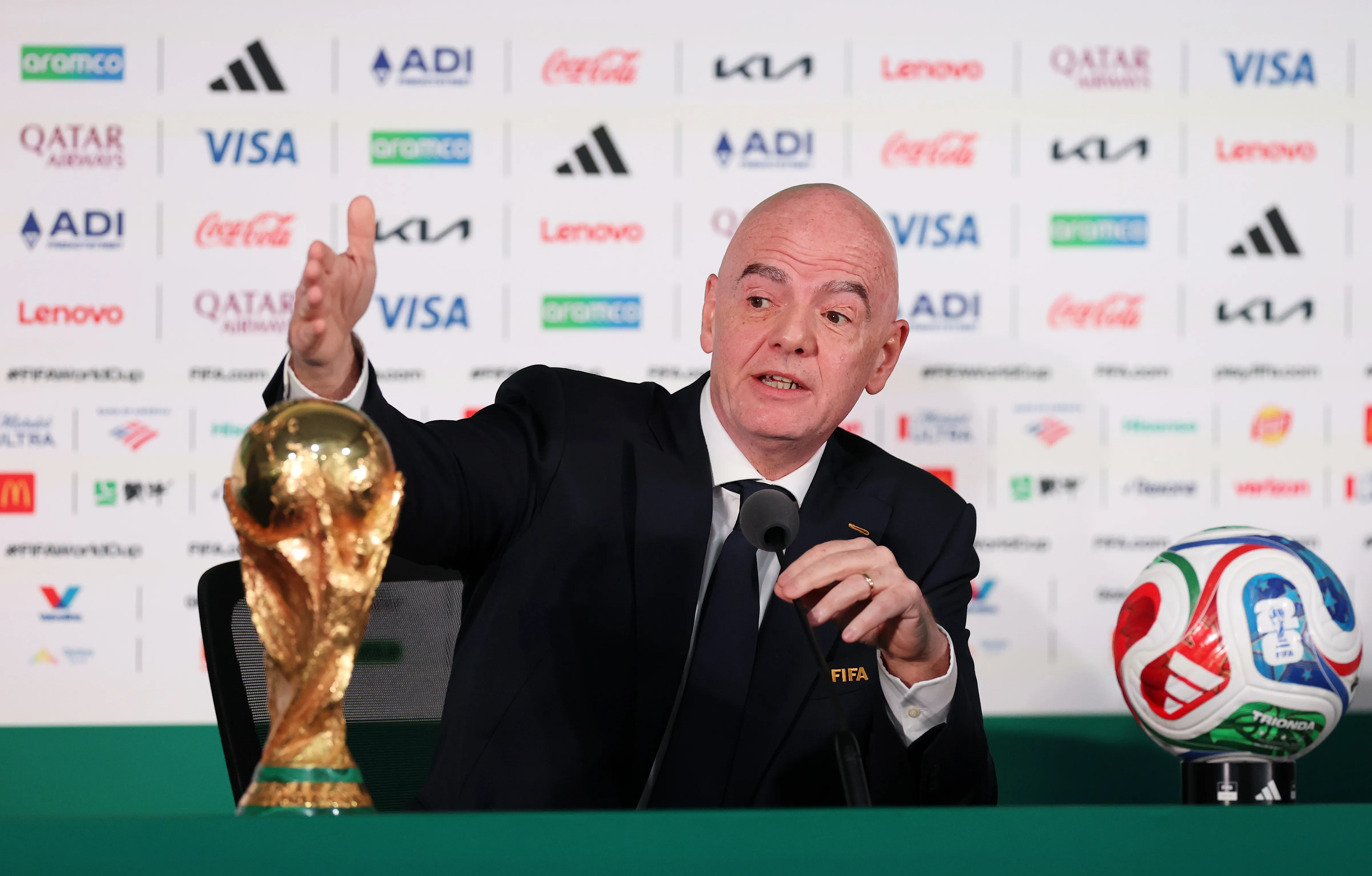 Gianni Infantino, presidente de FIFA. (Carl Recine/Getty Images)