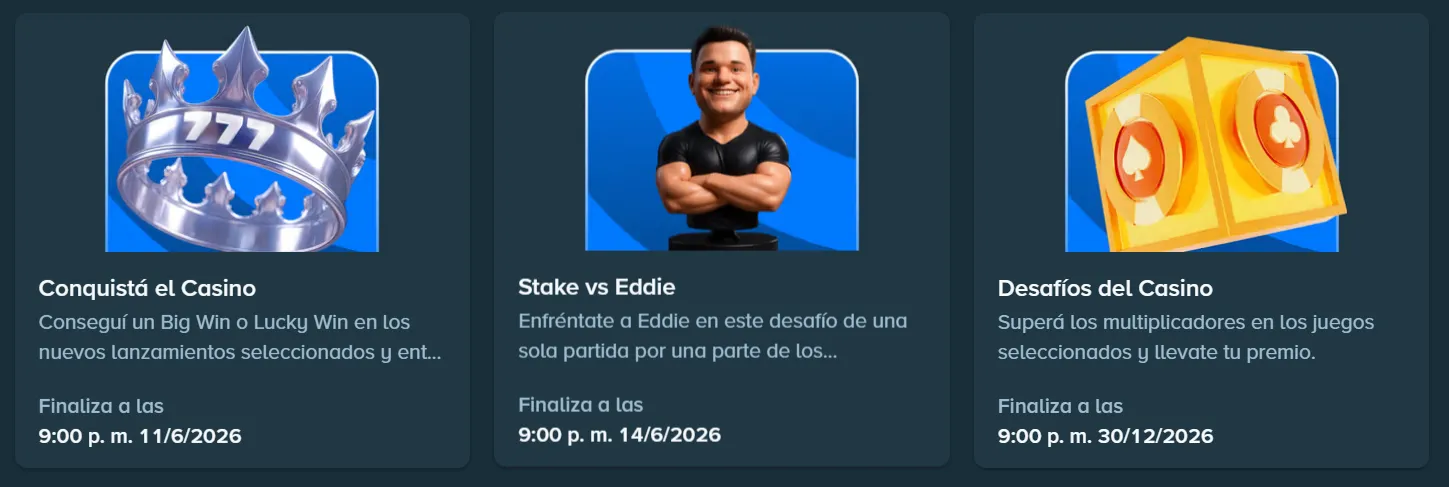 Captura realizada desde Stake