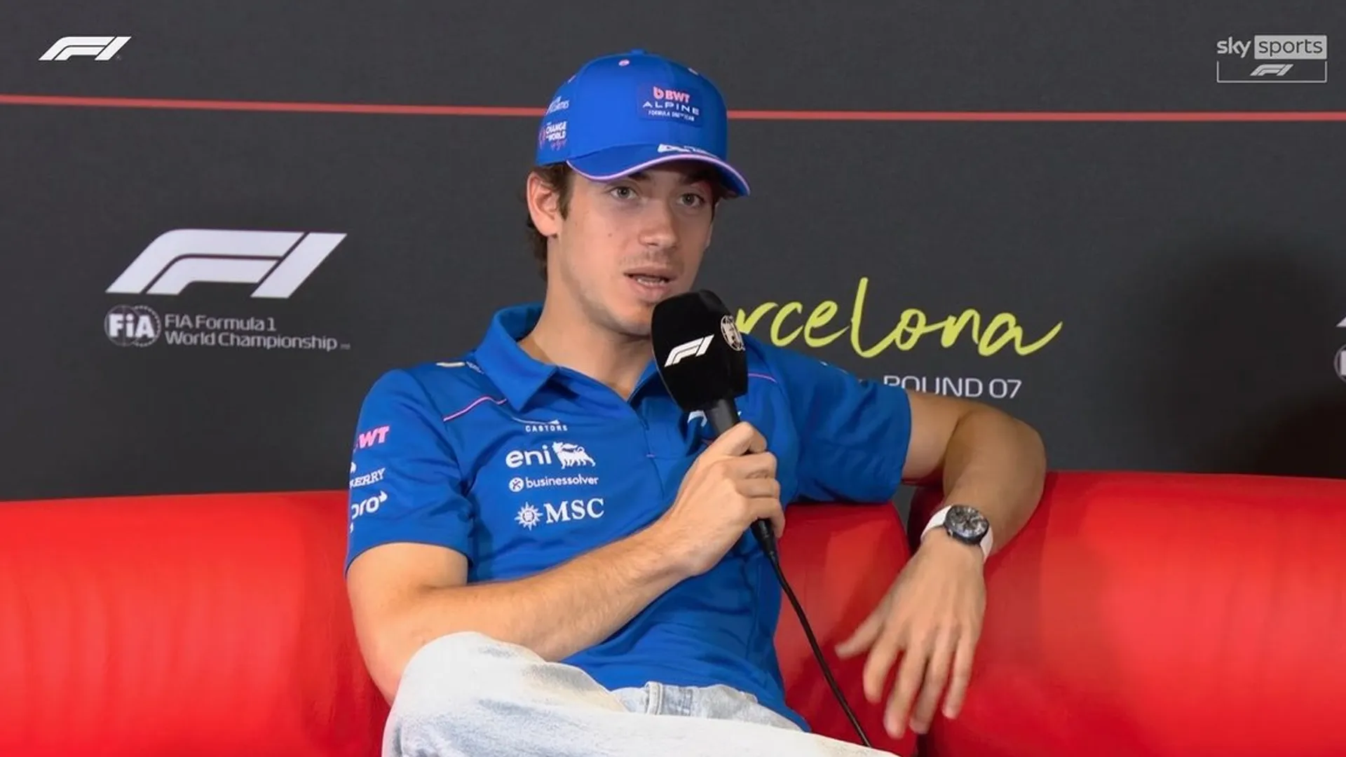 Colapinto reconoció que Barcelona le queda bien a Alpine.