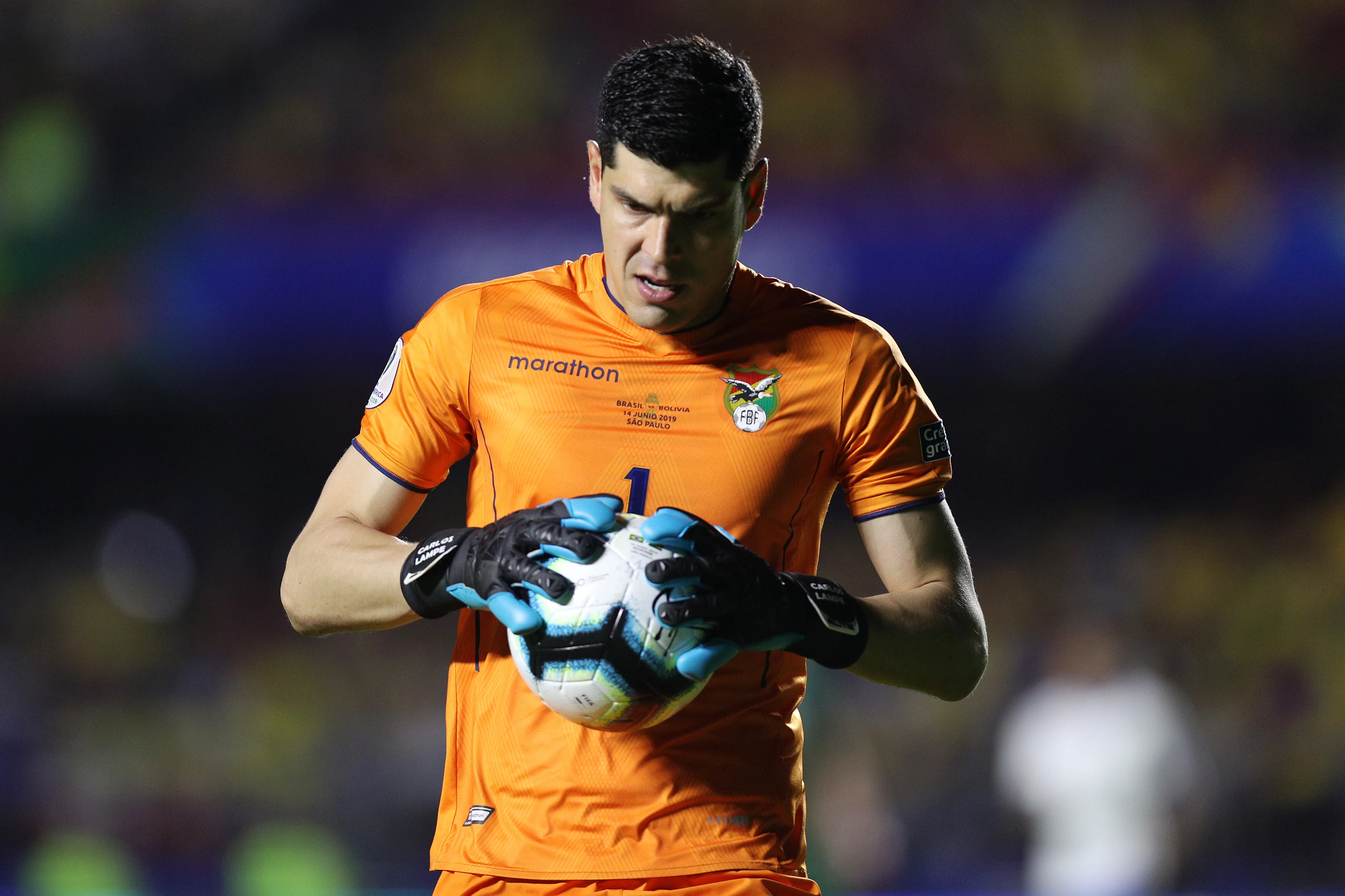 Carlos Lampe, arquero de la Selección de Bolivia. (Getty Images)