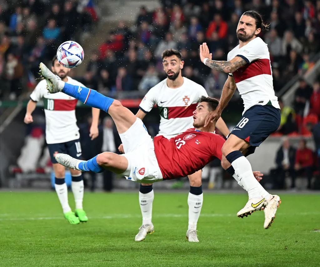 Patrik Schick, el delantero goleador de República Checa. (Getty)