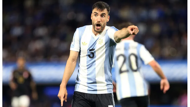 Nicolás Tagliafico en la Selección Argentina.