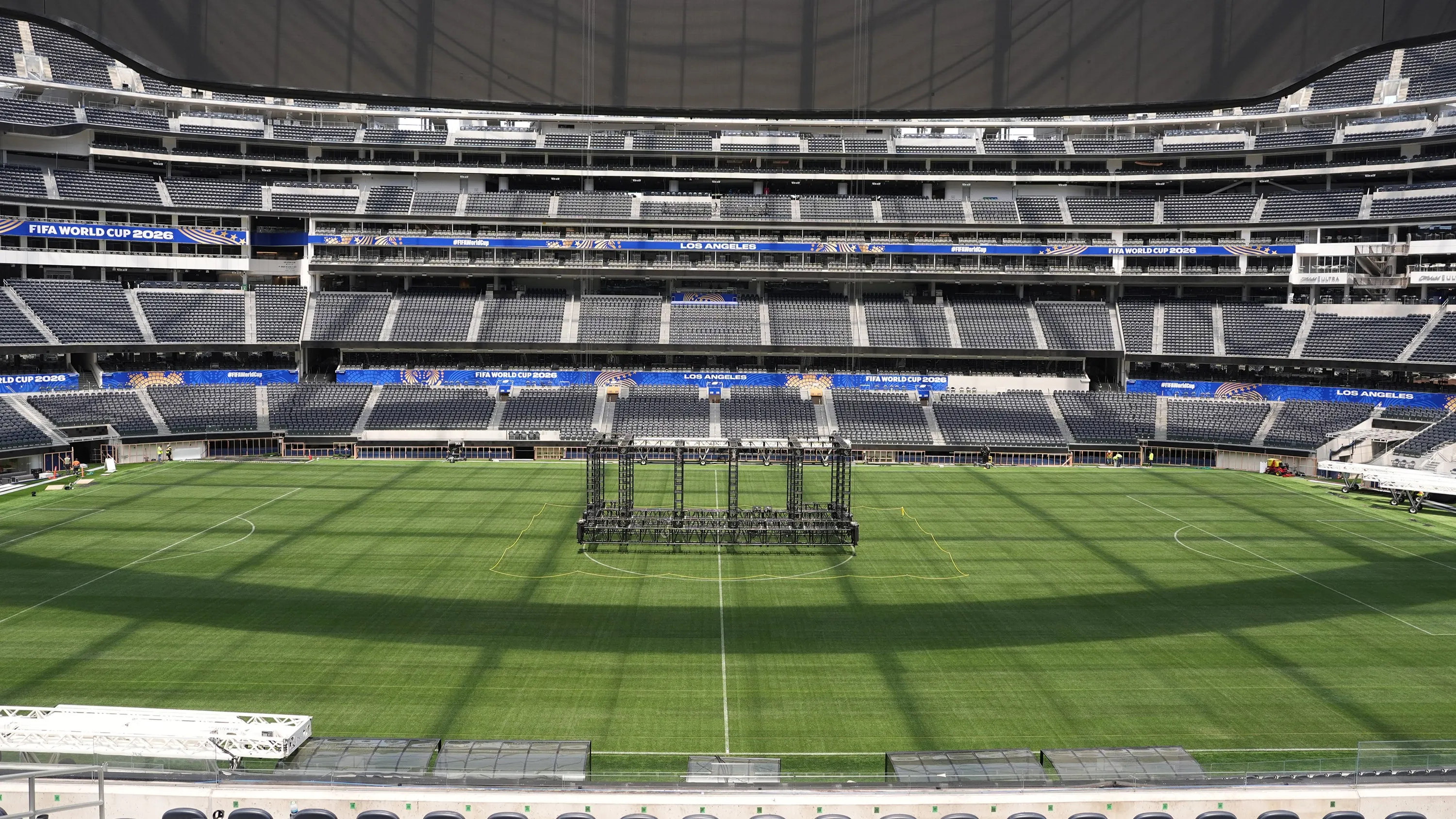 El SoFi Stadium desde adentro (Getty)