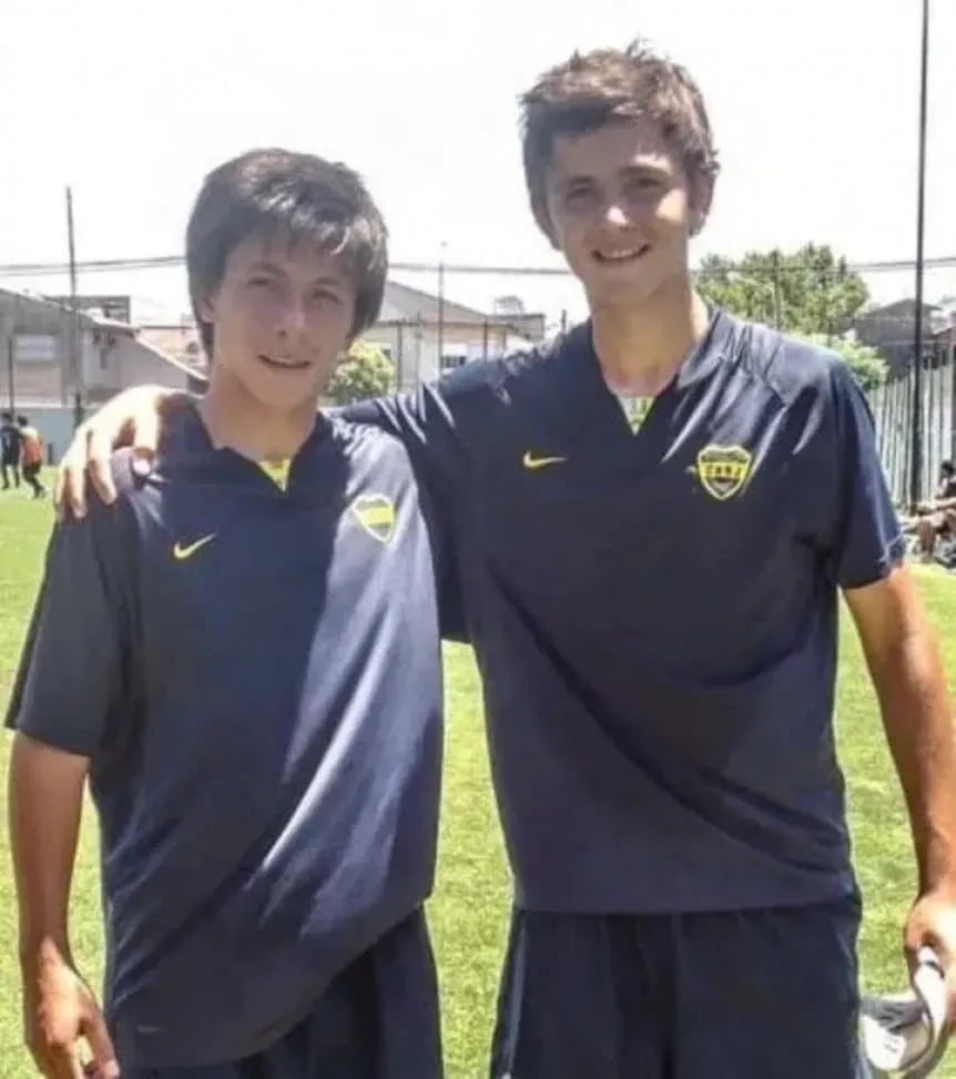 Lisandro Martínez, durante su prueba en Boca a los 11 años.