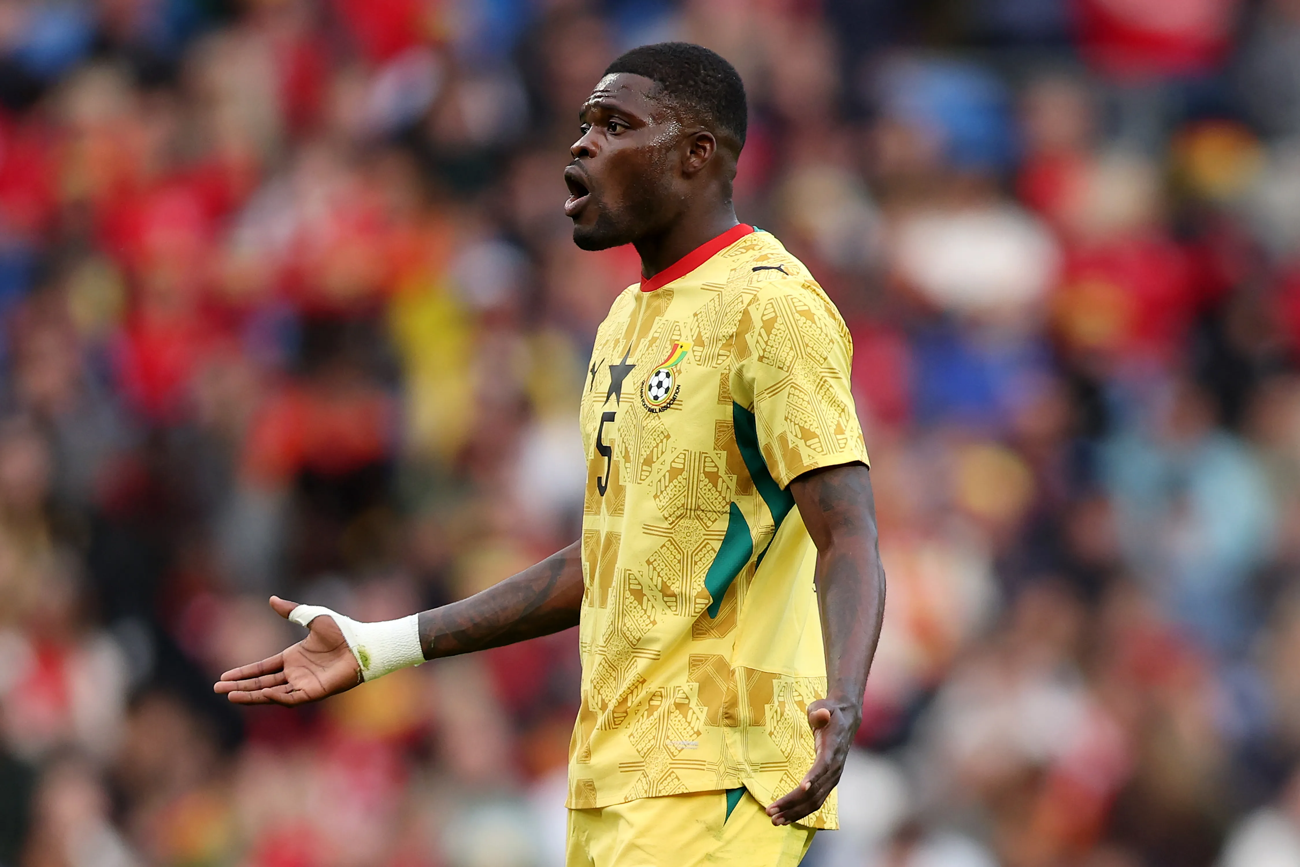 Thomas Partey, mediocampista de la Selección de Ghana. (Getty Images)