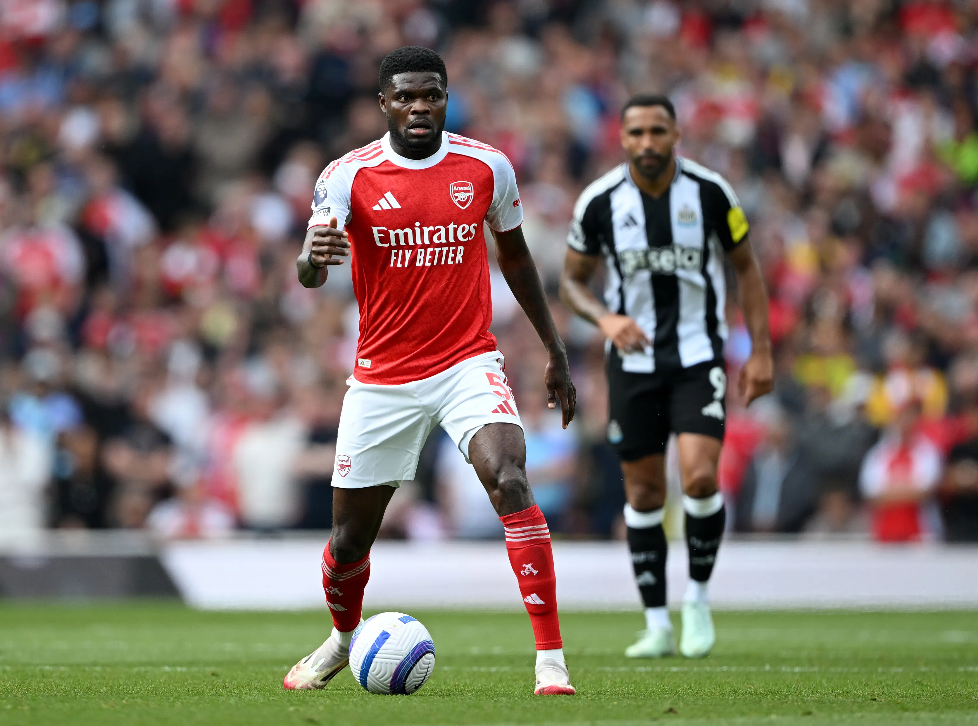 Thomas Partey, ghanés durante su estadía en Arsenal. (Getty Images)