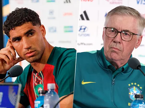 Ancelotti y Hakimi palpitaron el duelo entre Brasil y Marruecos por el Mundial: “Los brasileños de África”