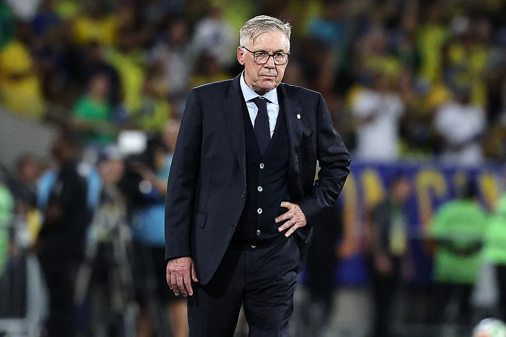 Carlo Ancelotti, DT de Brasil. (Getty Images)
