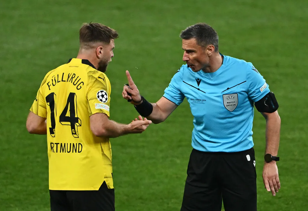 Vinčić se hizo cargo de la final de la Champions 23/24. (Getty)