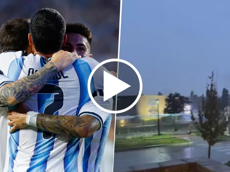 La agitada noche de la Selección Argentina con amenaza de tornado en Kansas City