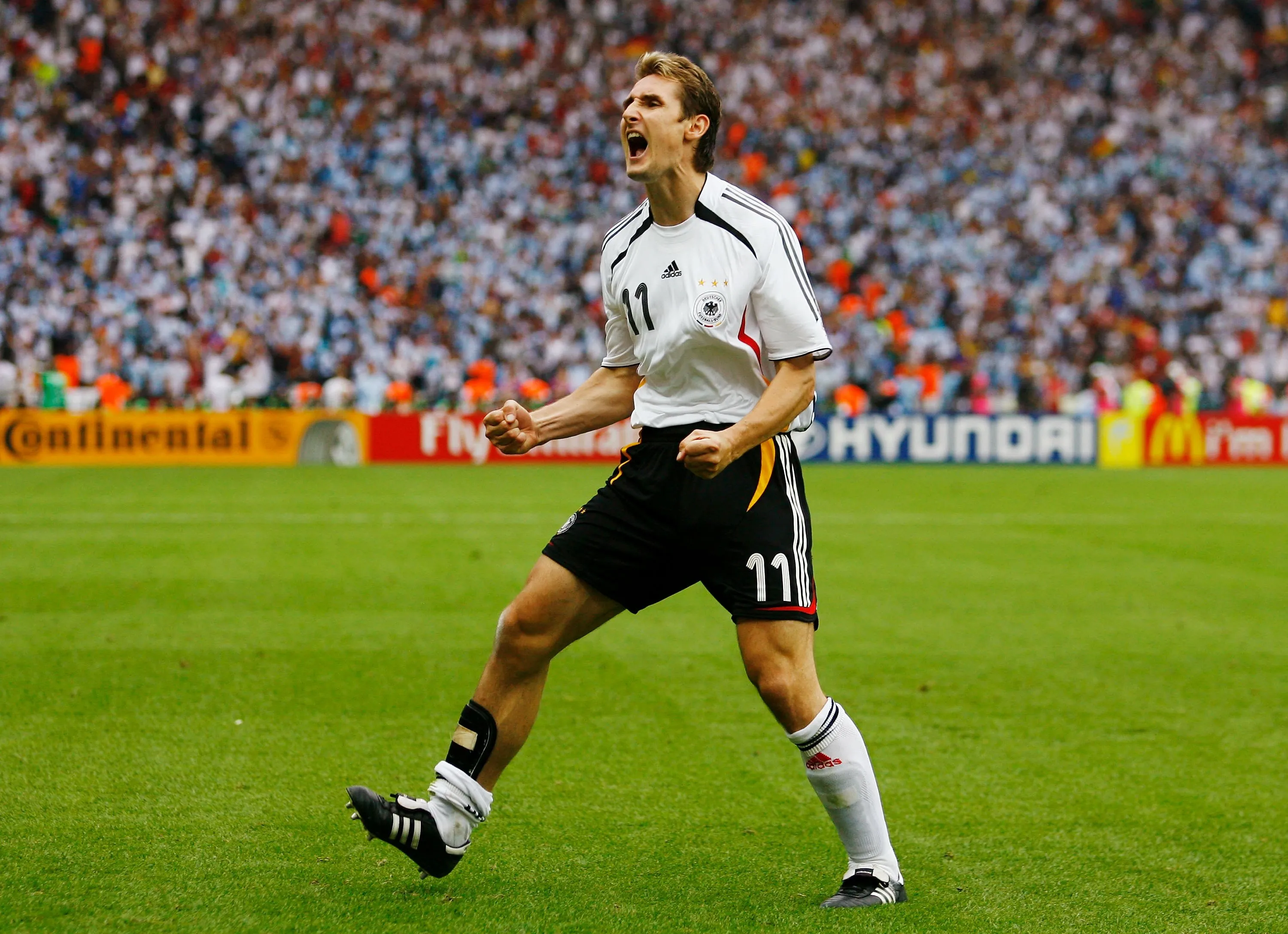 Miroslav Klose en el Mundial de Alemania 2006. Getty Images.