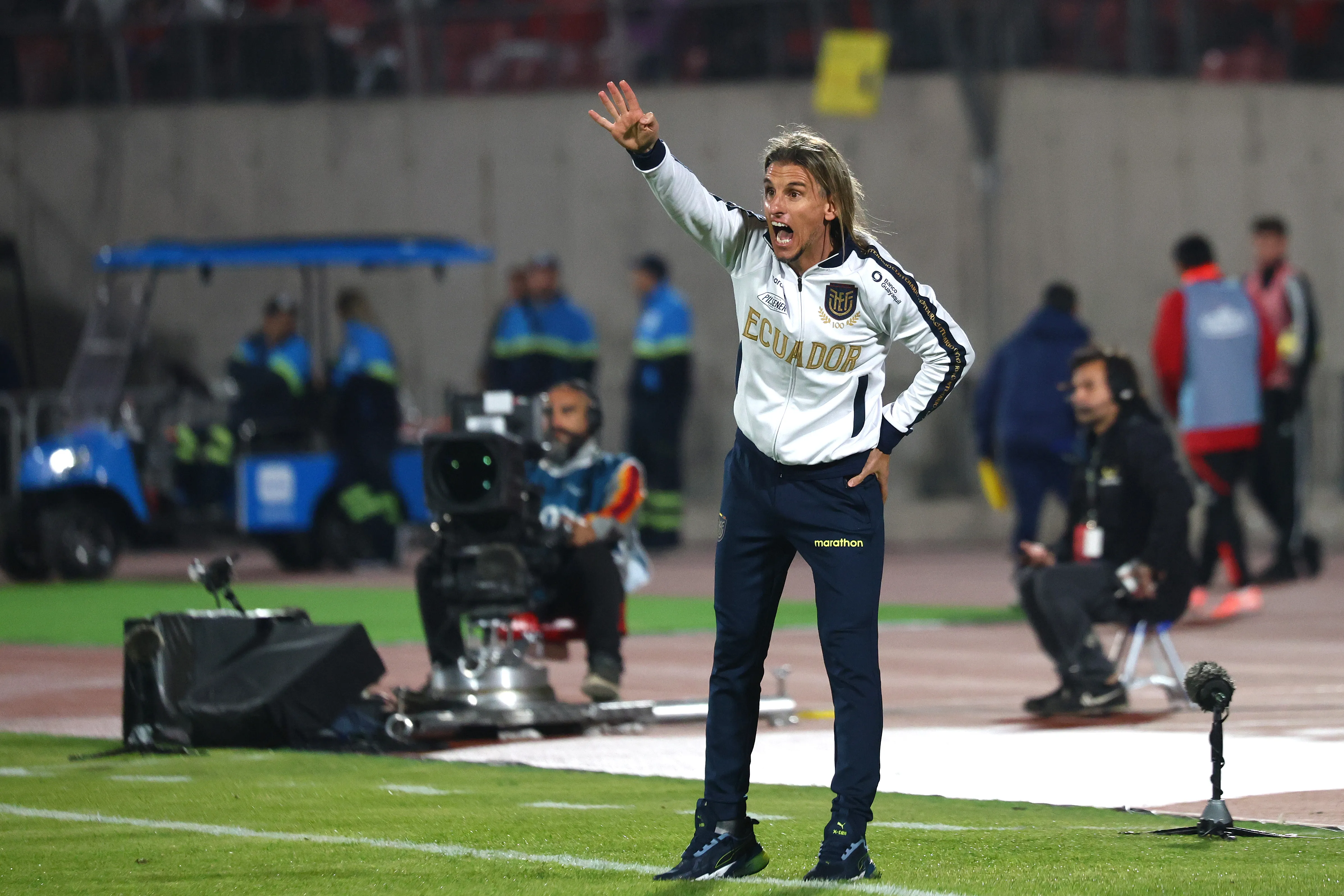 Sebastián Beccacece, DT de Ecuador. (Foto: Getty).