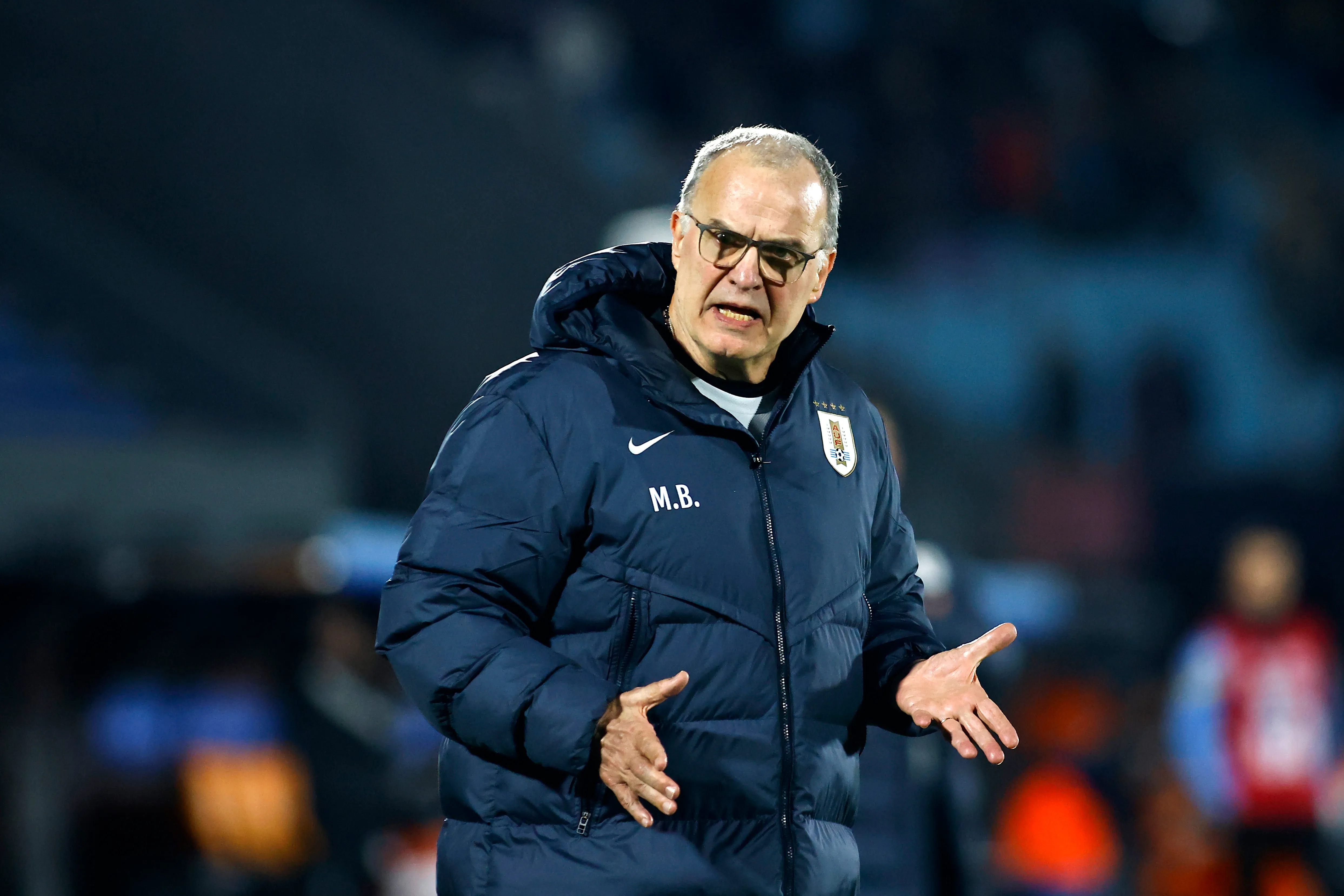 Marcelo Bielsa, director técnico de la Selección de Uruguay. (Getty Images)