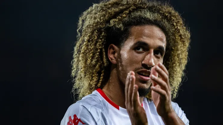 Hannibal Mejbri en la Selección de Túnez.