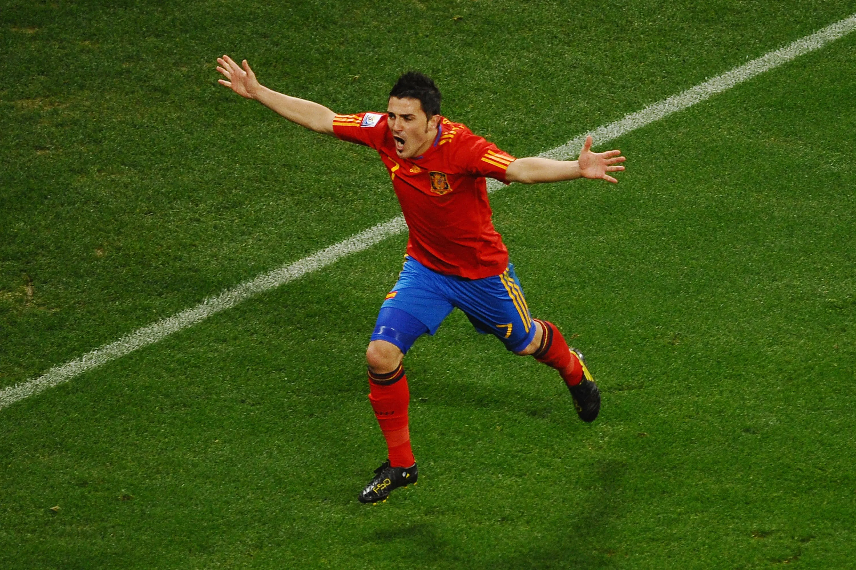 David Villa en Sudáfrica 2010. (Foto: Getty)