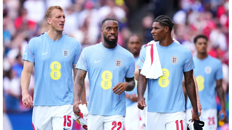 Los futbolistas de la Selección de Inglaterra.