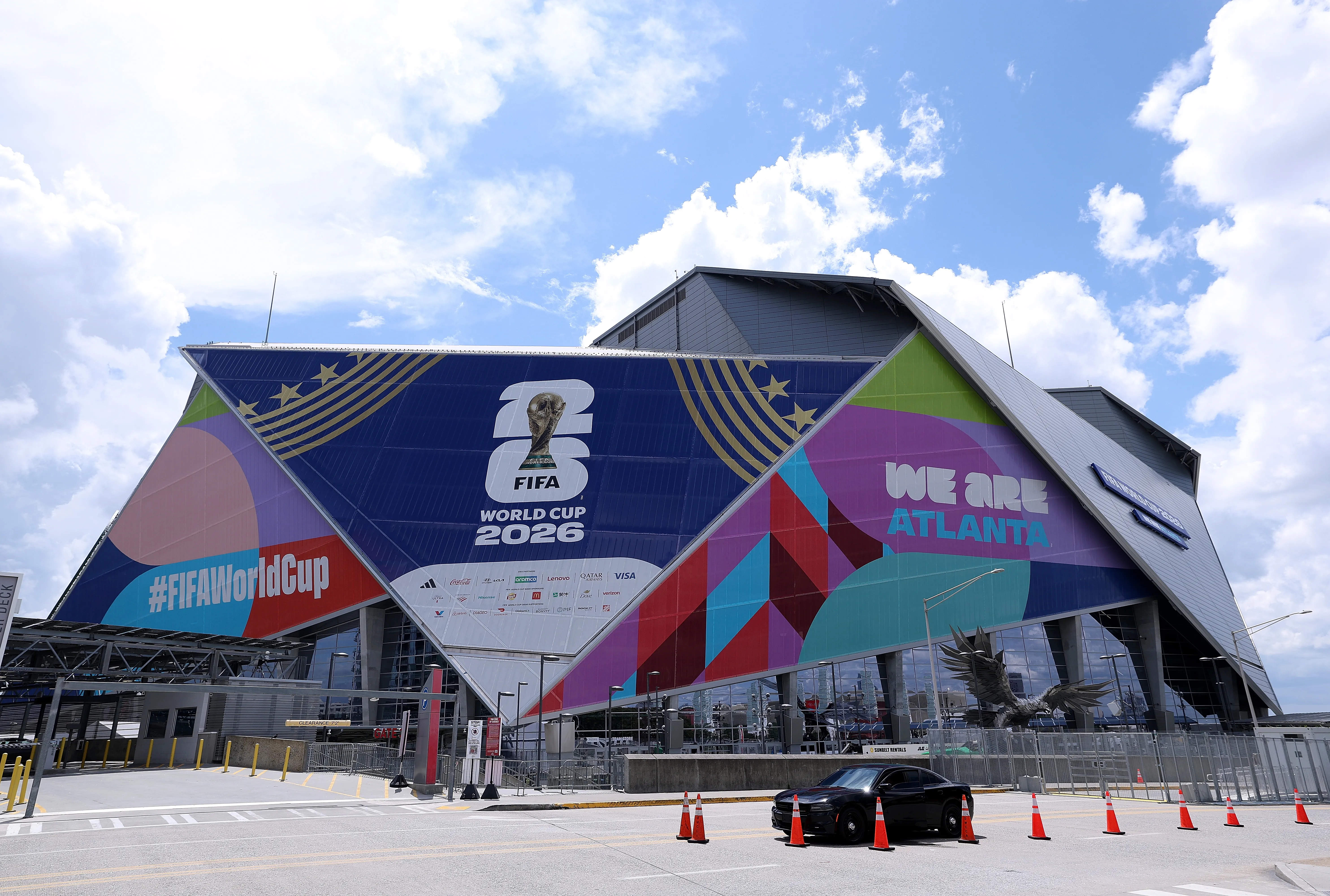 El Mercedes Benz Stadium debuta en la Copa del Mundo con España vs. Cabo Verde. Getty Images.