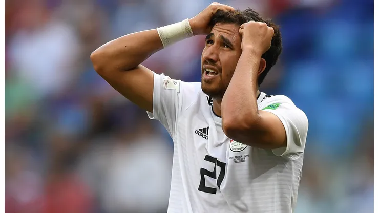Trézéguet, delantero de la Selección de Egipto.