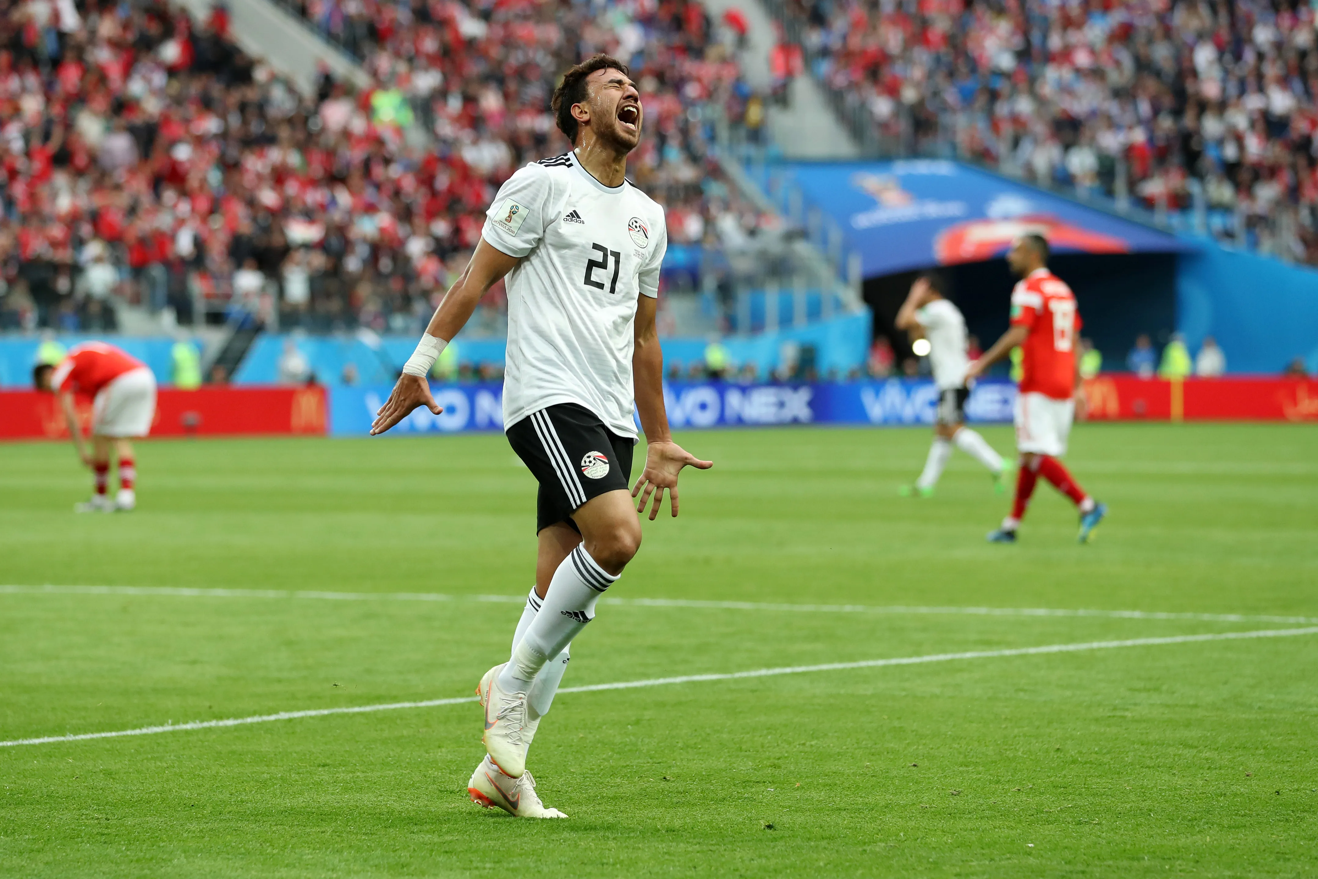Trézéguet, delantero de la Selección de Egipto. (Getty Images)