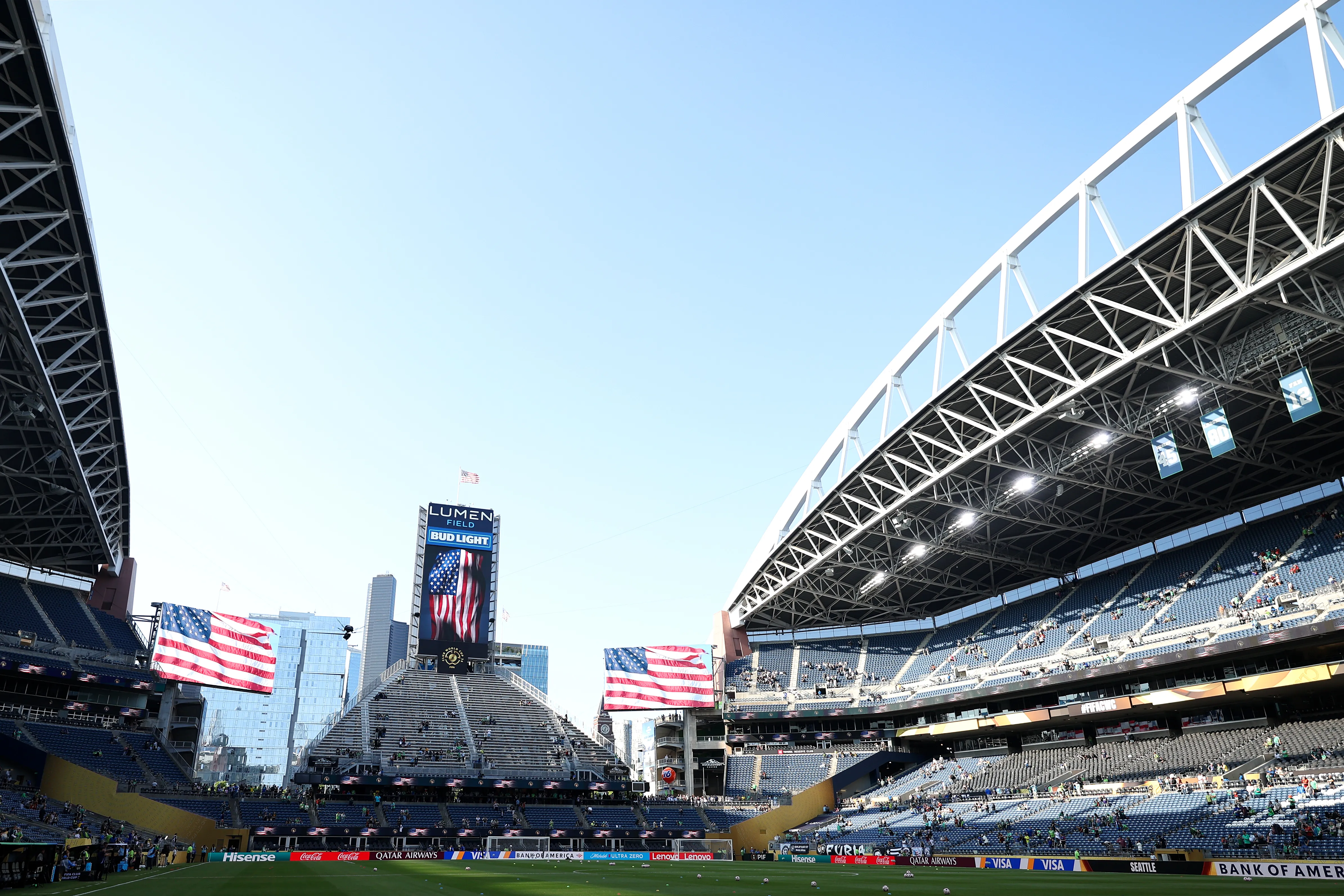 Bélgica y Egipto chocan en el Lumen Field Stadium de Seattle. (Foto: Getty)