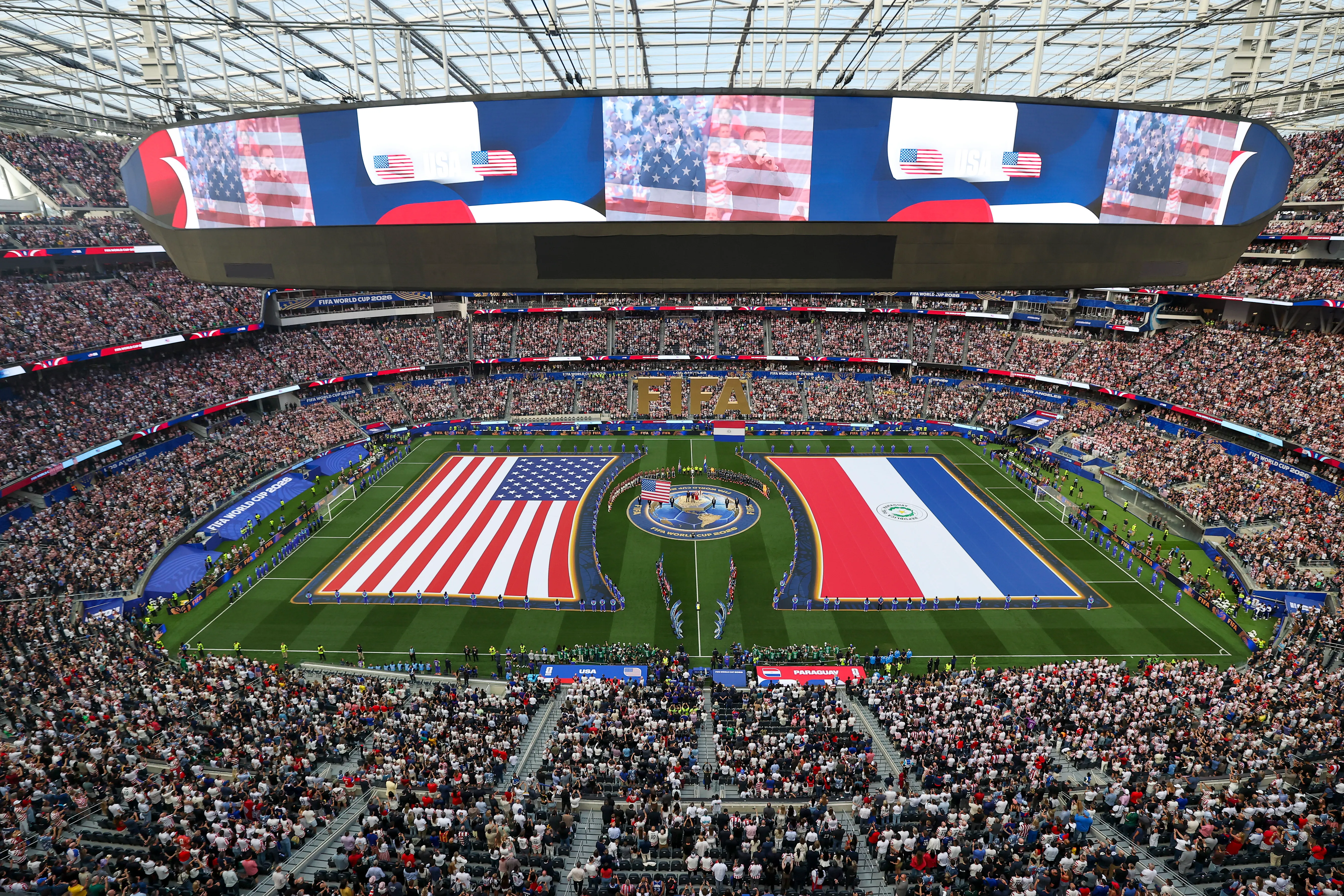 El SoFi Stadium ya recibió el partido inaugural de Estados Unidos e el Mundial (Getty Images).