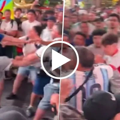 Serios incidentes en Times Square entre hinchas de Argentina y Argelia a horas del partido por el Mundial 2026