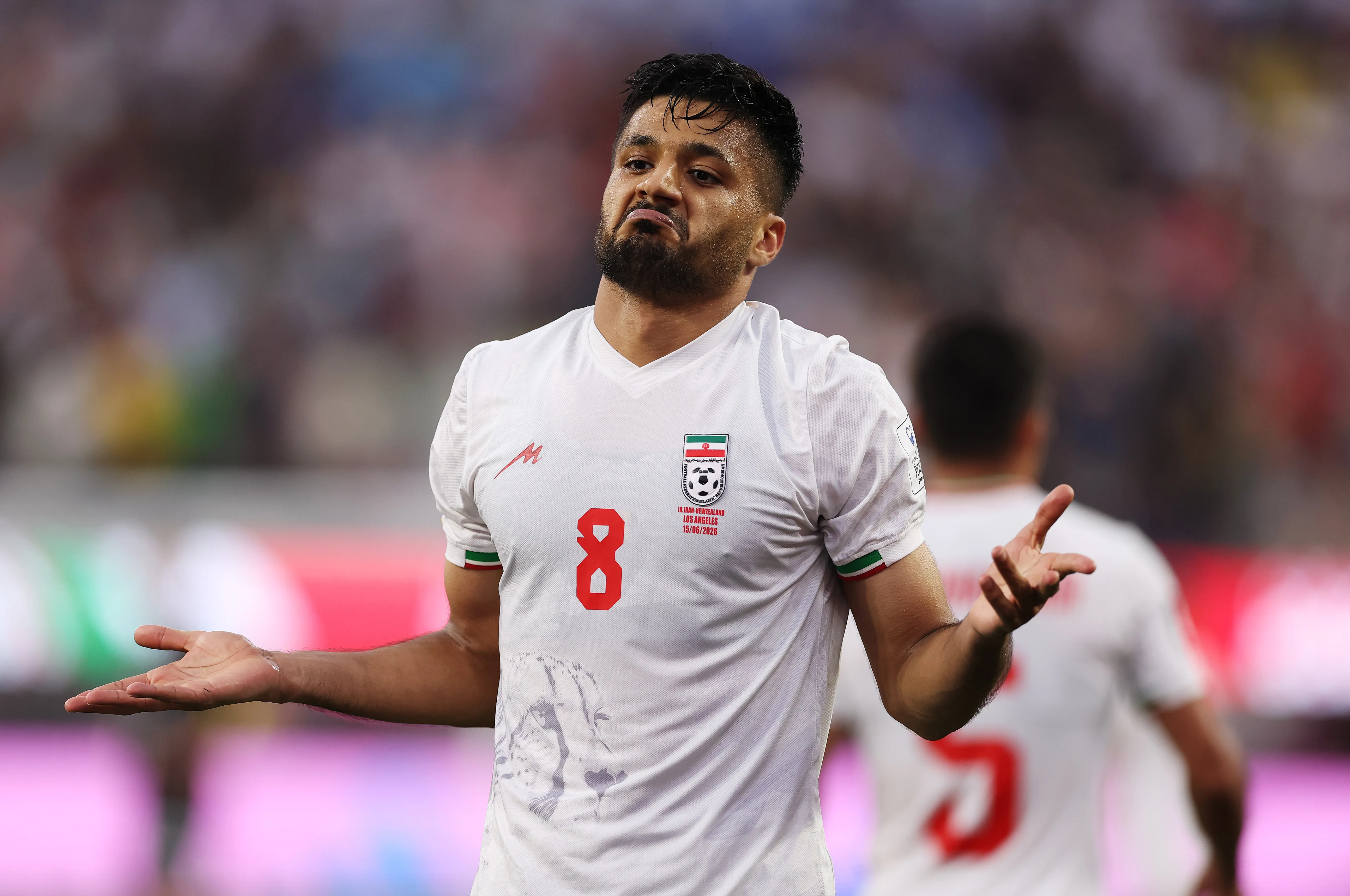 Mohebbi marcó el empate definitivo de Irán ante Nueva Zelanda.