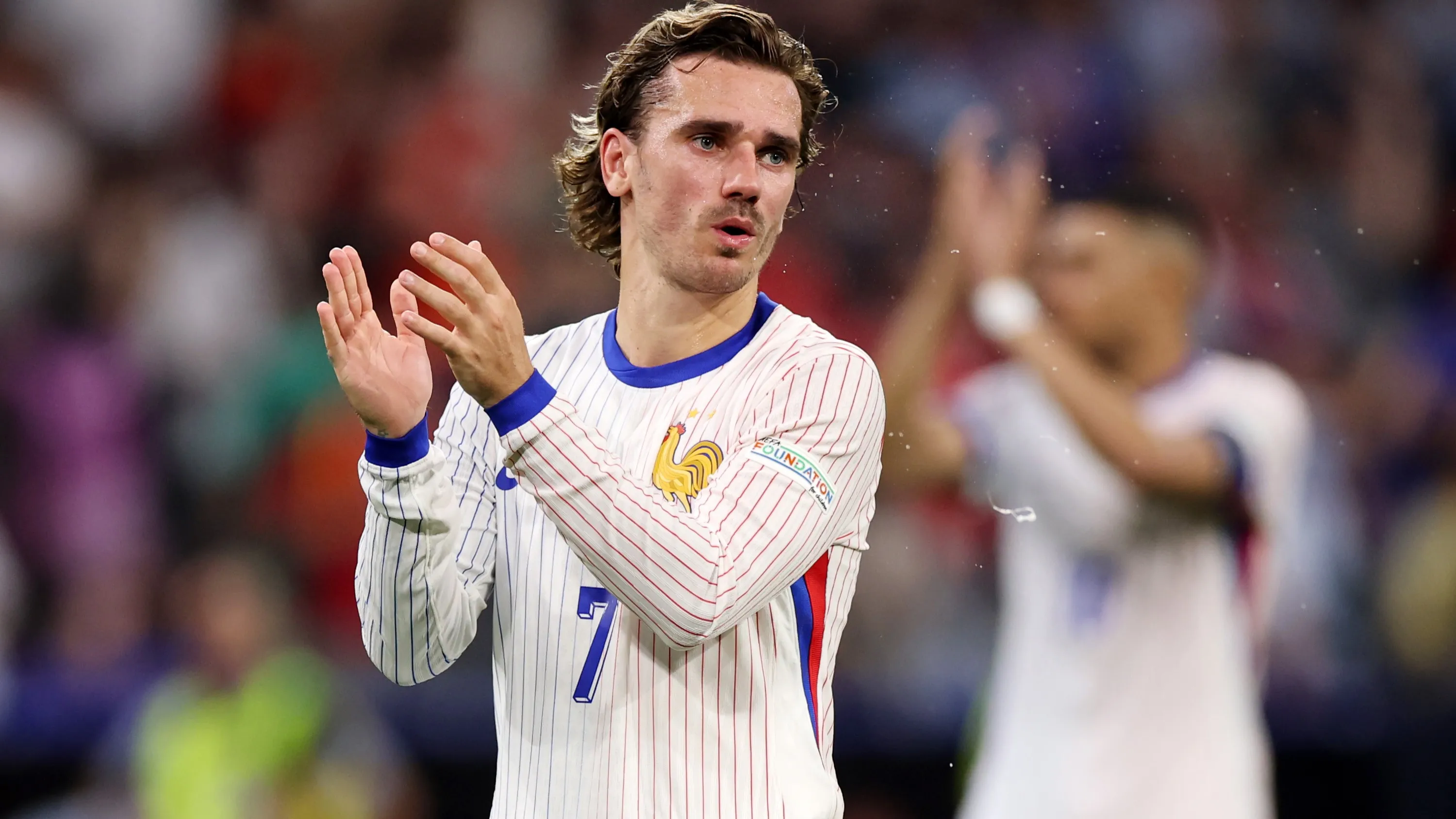 Antoine Griezmann con la Selección de Francia.