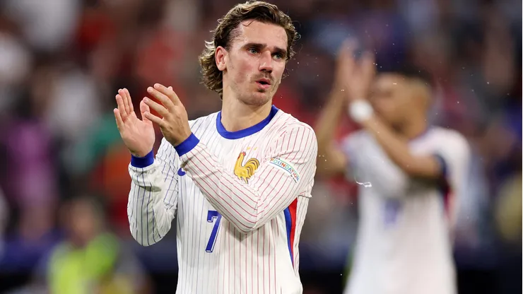 Antoine Griezmann con la Selección de Francia.