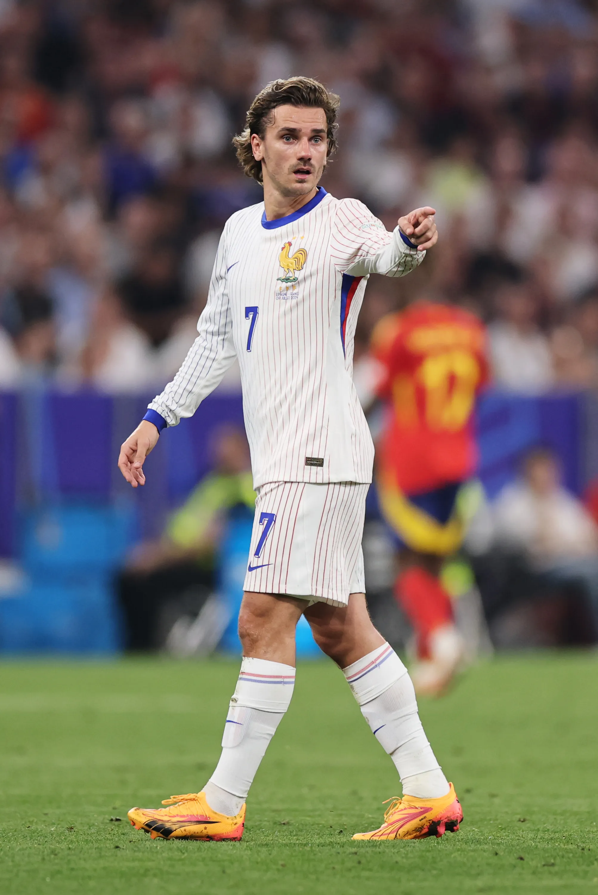 Antoine Griezmann en su último partido con la Selección de Francia. (Getty).