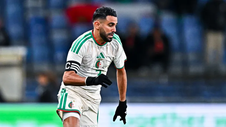 Riyad Mahrez, la gran ausencia de Argelia frente a Argentina.