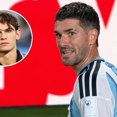 No se vio: el enojo de De Paul con Nico Paz